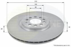 COMLINE Disc frana AUDI A3 (8L1) (1996 - 2003) COMLINE ADC1438V