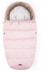 Petite&Mars - Sac de iarna impermeabil Comfy, 4 in 1, Cu blanita si interior din fleece, Universal, Pentru carucior, 100 x 55 cm, Roz