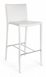 Bizzotto Set 2 scaune bar albe Catherine 52x46x105 cm (0733198)