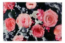 Bizzotto Tablou sticla multicolor Roses 120x4x80 cm (0245206) - decorer