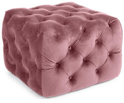 Bizzotto Taburet catifea roz Evan 62x62x46 cm (0735144)