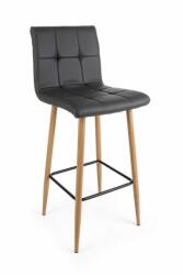 Bizzotto Set 2 scaune bar gri Bruce 46x40x108 cm (0733221)