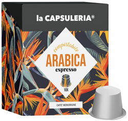 La Capsuleria Cafea Arabica Espresso Monorigine Guatemala, 100 capsule biodegradabile compatibile Nespresso, La Capsuleria (CN07-100)