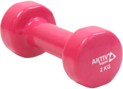 Aktivsport Kézisúlyzó vinyl Aktivsport 2 kg rózsaszín (QRDB-108-2KG) - s1sport