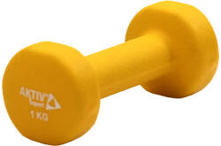 Aktivsport Súlyzó neoprén Aktivsport 1 kg sárga (LKDB-504B-1KG-S)