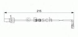 Bosch Senzor de avertizare, uzura placute de frana AUDI A5 Cabriolet (8F7) (2009 - 2016) BOSCH 1 987 474 489