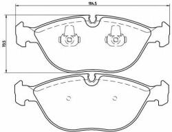 BREMBO Set placute frana, frana disc MERCEDES E-CLASS Combi (S210) (1996 - 2003) BREMBO P 06 019