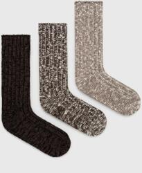 Abercrombie & Fitch zokni 3 db barna, férfi - barna Univerzális méret