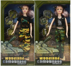 Magic Toys Nicky divatbaba terepszínű ruhában (MKO539291)