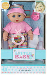 Magic Toys Baba rózsaszín pólóban kiegészítőkkel 30 cm (MKO535574)