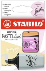 STABILO Boss Mini Pastellove szövegkiemelő készlet 3db (TST070359)