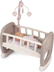 Smoby Baby Nurse - Bölcső kiságyforgóval pasztell (7600220372)