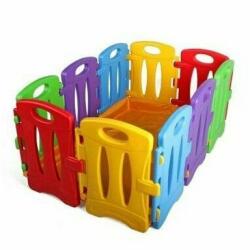 BJ PLASTIK Tarc de joaca pentru copii, modular, Colorful Nest, 130 x 85 x 60 cm, 10 piese, multicolor (73444)