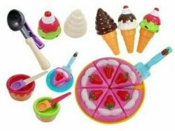 LeanToys Set inghetata si prajitura de joaca, pentru copii, multicolor, LeanToys, 5038 (104984)