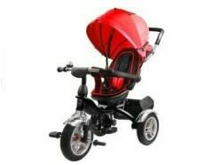 LeanToys Tricicleta cu pedale pentru copii, cu scaun rotativ si copertina rosie, LeanToys, 7671 - babyneeds