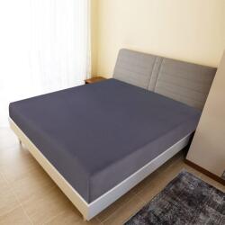 vidaXL Cearșaf de pat cu elastic, 2 buc. , antracit, 160x200 cm, bumbac (136197) - vidaxl