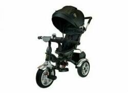 LeanToys Tricicleta cu pedale pentru copii, cu scaun rotativ, negru, LeanToys, 2602 - babyneeds