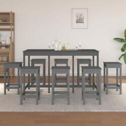 vidaXL Set mobilier de bar, 9 piese, lemn masiv de pin (3124719)