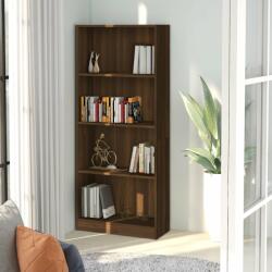 vidaXL Bibliotecă cu 4 niveluri stejar maro 60x24x142 cm lemn compozit (815431) Biblioteca