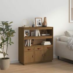 vidaXL Dulap înalt, maro miere, 100x40x108, 5 cm, lemn masiv pin (820165) Comoda