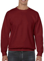 Gildan Uniszex Pulóver Hosszú ujjú Gildan Heavy Blend Adult Crewneck Sweat - XL, Garnet