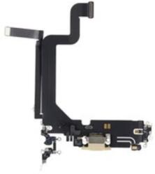  Apple iPhone 14 Pro Max töltő csatlakozós flex kábel, átvezető fólia (lightning) arany, gyári