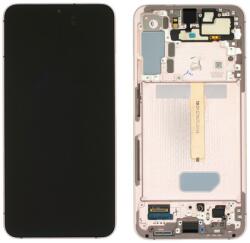 Samsung S906 Galaxy S22+, S22 Plus Előlap Keret+LCD Kijelző+Érintőpanel, Violet, Lila (GH82-27500F, GH82-27501F) Gyári, Service Pack