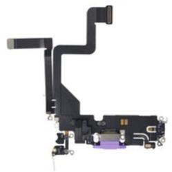 Apple iPhone 14 Pro töltő csatlakozós flex kábel, átvezető fólia (lightning) lila, gyári