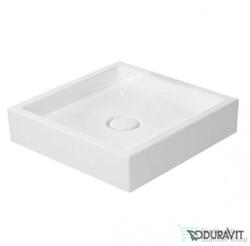 Duravit STARCK 1 47x47 cm-es ráültethető mosdó csaplyuk és túlfolyó nélkül, 0387470028 (0387470028)