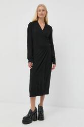 TWINSET rochie din amestec de lana culoarea negru, midi, drept 9BYY-SUD0IS_99X