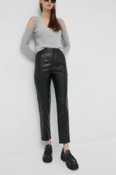 Twinset pantaloni femei, culoarea negru, drept, high waist 9BYY-SPD09G_99X