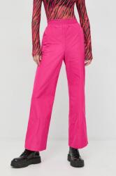 Patrizia Pepe pantaloni femei, culoarea roz, drept, high waist 9BYY-SPD0NT_43X
