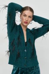 Patrizia Pepe cardigan din lana femei, culoarea verde 9BYY-SWD1BR_77X