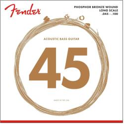 Fender 738060400 - 8060 Acoustic Bass Strings Set Phosphor Bronze Long Scale . 45-. 100 Gauges - FEN055