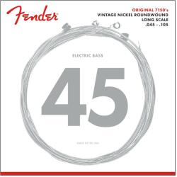 Fender 737150406 - Original 7150 Bass Strings Set Pure Nickel Roundwound Long Scale 7150M . 045-. 105 Gauges - FEN040