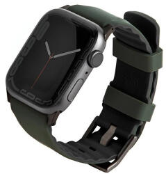 Uniq Linus Band Apple Watch 45mm / 44mm / 42mm / Ultra 49mm szilikon szíj - zöld