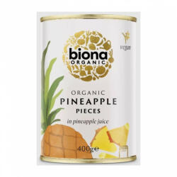 biona Bio Ananász darabok ananászlében 400 g - netbio