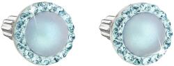 Swarovski elements argint cercei sâmburi cu cristale Swarovski elements şi albastru deschis perla 31314.3