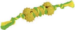 Kerbl Rágójáték gumiból és pamutból - sárga-zöld, 30 cm