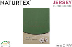 Naturtex olajzöld Jersey gumis lepedő 1480-200x200 cm