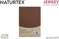 Naturtex csokibarna Jersey gumis lepedő 140-160x200 cm