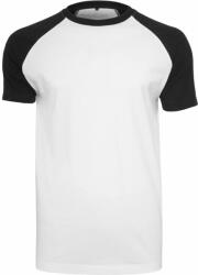 Build Your Brand Tricou pentru bărbați cu mânecă scurtă în două culori - Albă / neagră | S (BY007-1000035653)