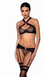 Passion Háromrészes hálószett Amanda, fekete