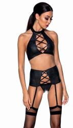 Passion Háromrészes fehérnemű szett Nancy, fekete