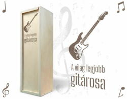  Bortartó doboz - A világ legjobb bazz gitárosa (bor-ze-003)