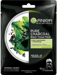 Garnier Masca servetel Pure Charcoal cu alge negre pentru purificare Garnier