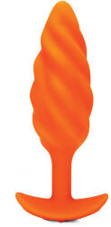 b-Vibe Análdugó B-Vibe - Swirl, narancssárga