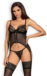 Obsessive Befűző szalagokkal és tanga szett Contica