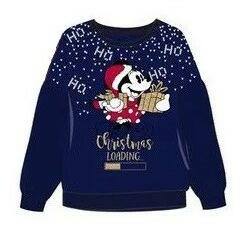 Fashion UK Disney Mickey karácsony gyerek pulóver 8év (85SHU1244B8)