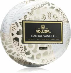 Voluspa Japonica Santal Vanille illatgyertya alumínium dobozban 113 g